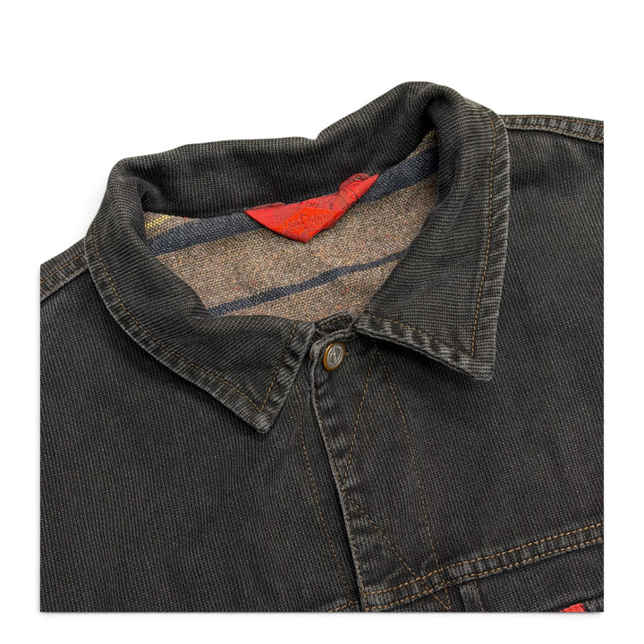 Vintage Lee Cooper Blanked Lined Jacket Dark Grey (XL)