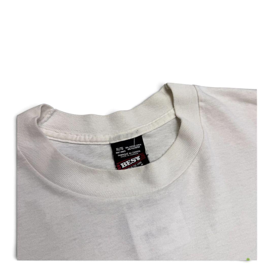 Vintage Single Stitch Louis 19 Graphic T shirt White (XL)