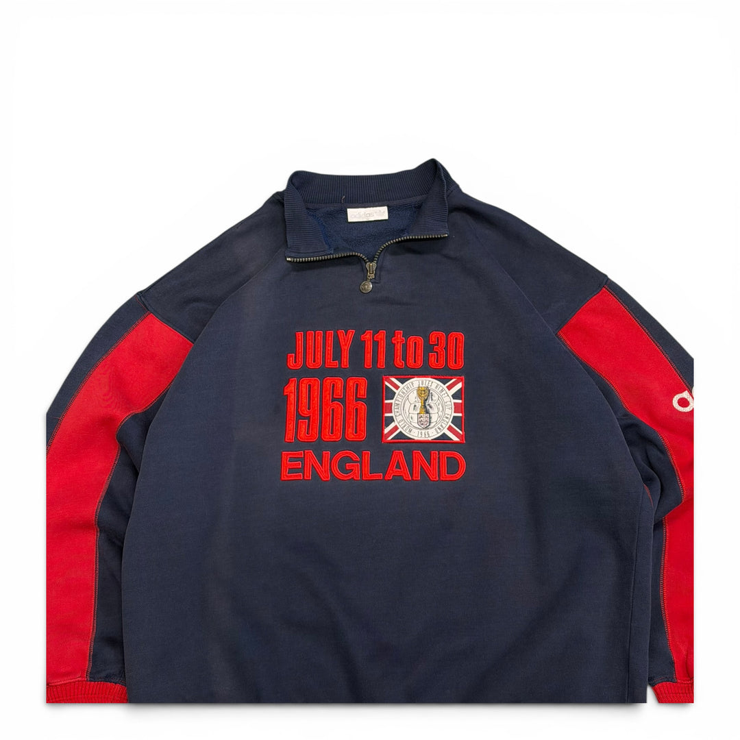 1995-96 England Adidas Haut D'entrainement Sweatshirt Navy (M)
