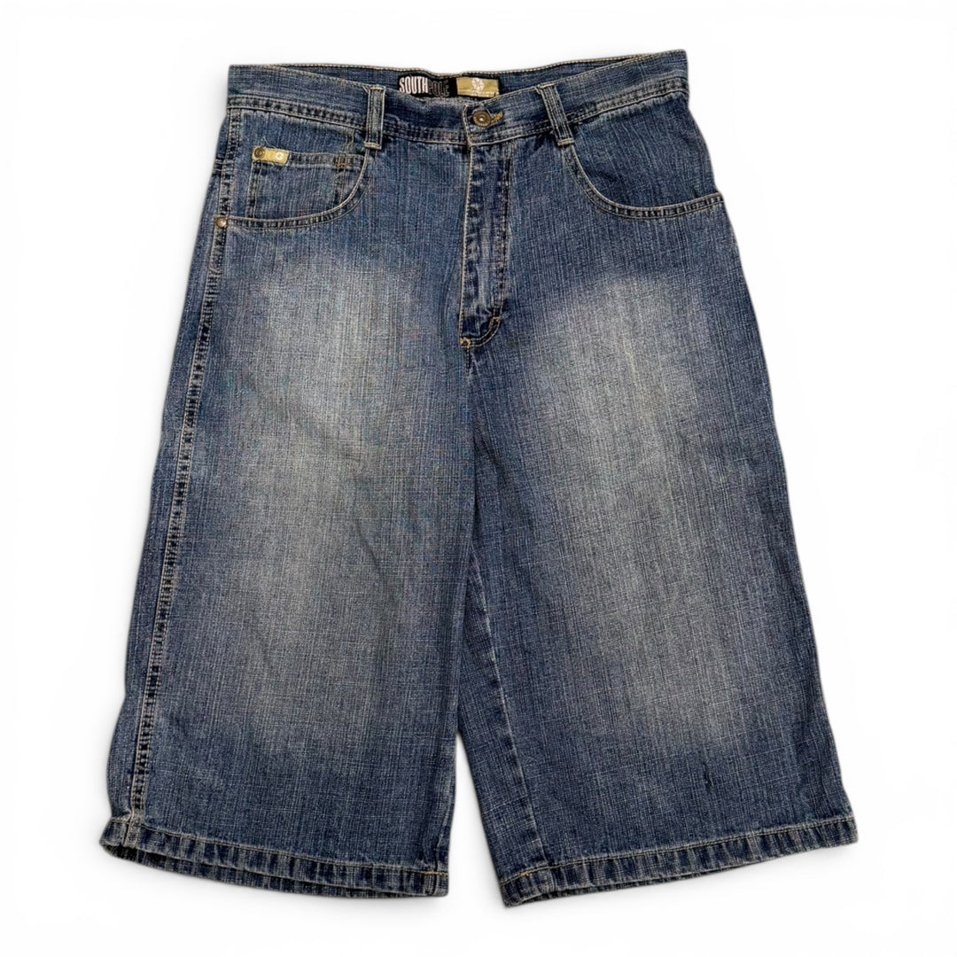 Vintage Southpole 90's Baggy Denim Shorts Blue (32")