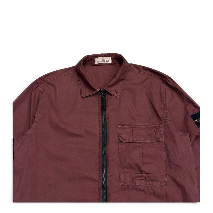 Stone Island Shirt Jacket Burgundy (XL)