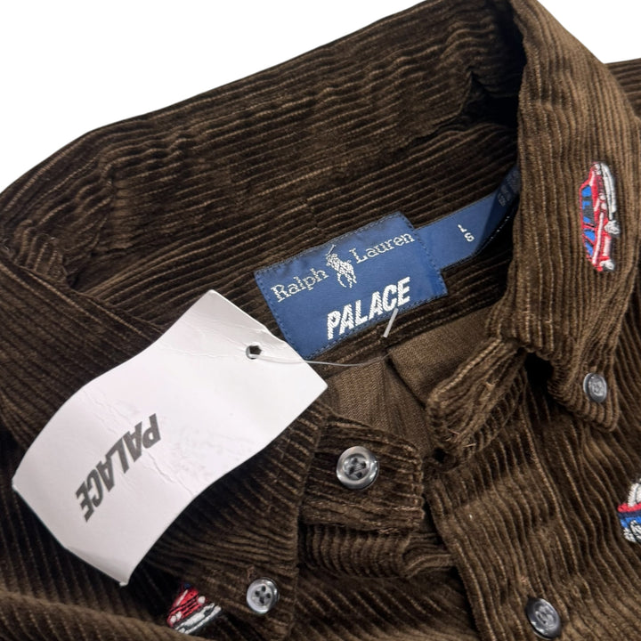 Palace x Ralph Lauren Brown Corduroy GTI Shirt (L)