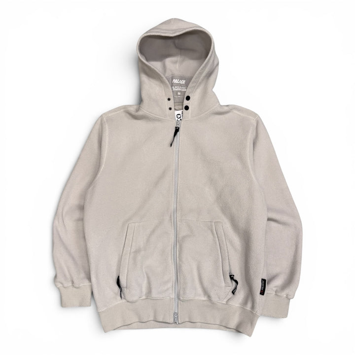 Palace Polartec Lazer Zip Up Fleece Hoodie White (M)