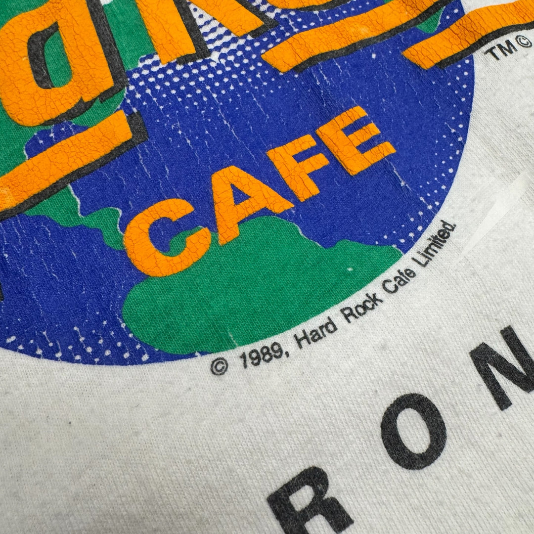 Vintage Hard Rock Cafe Toronto White Graphic T-Shirt (XL)
