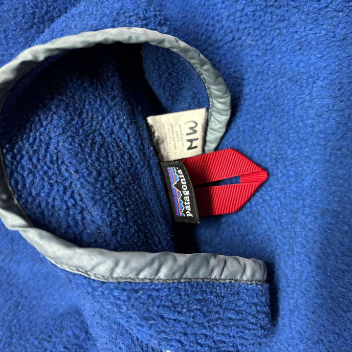 90's Vintage Patagonia Synchilla Blue Snap-T Fleece (M)