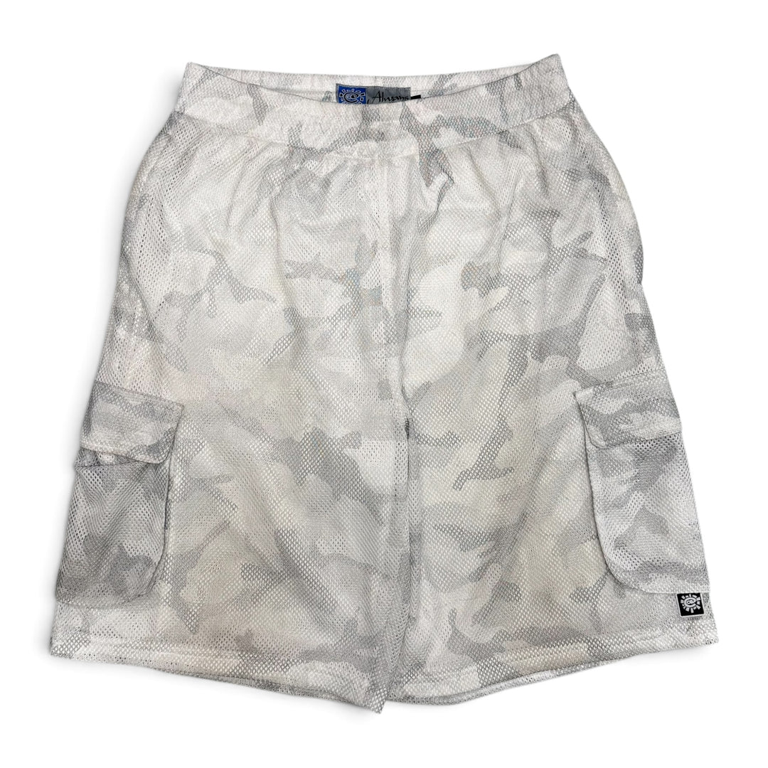 Always Do What You Should Do Camo Mesh Shorts White (XL)