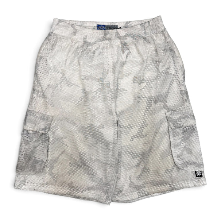 Always Do What You Should Do Camo Mesh Shorts White (XL)