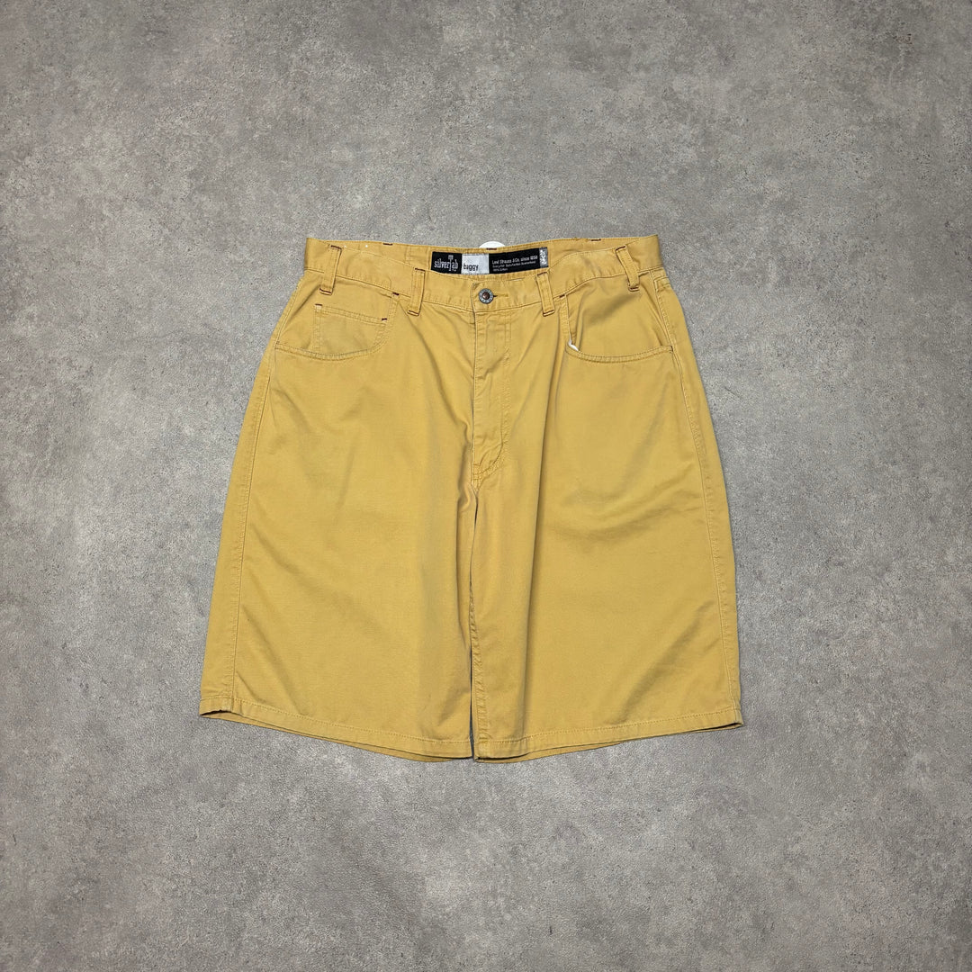 Vintage Levis Silver Tab Baggy Yellow Shorts (34)
