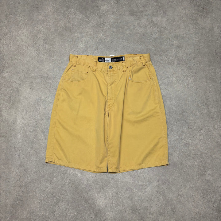 Vintage Levis Silver Tab Baggy Yellow Shorts (34)