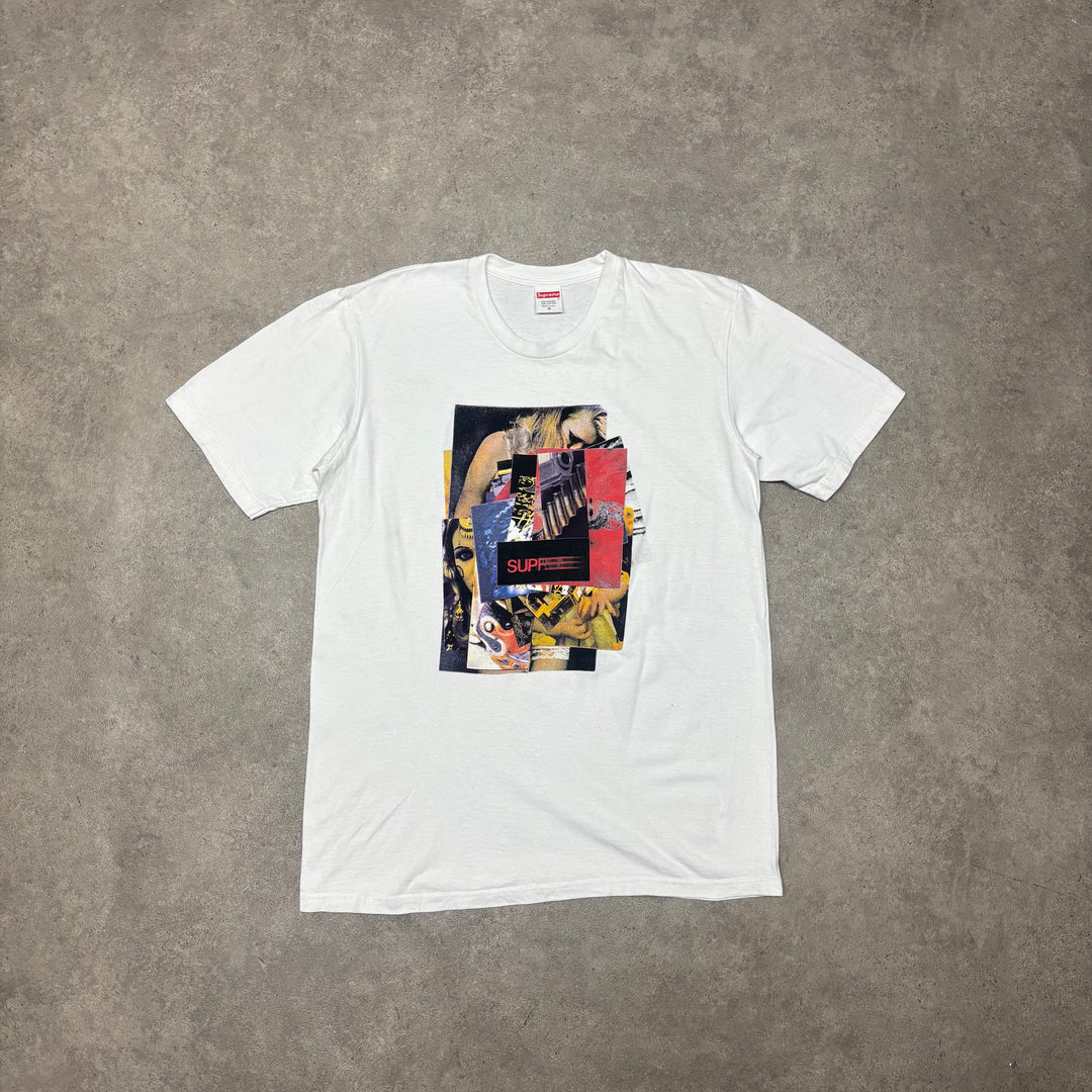 Supreme White Graphic T-Shirt (M)