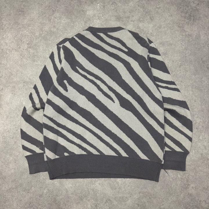 Clints Heavy Knit Grey Jumper (L)