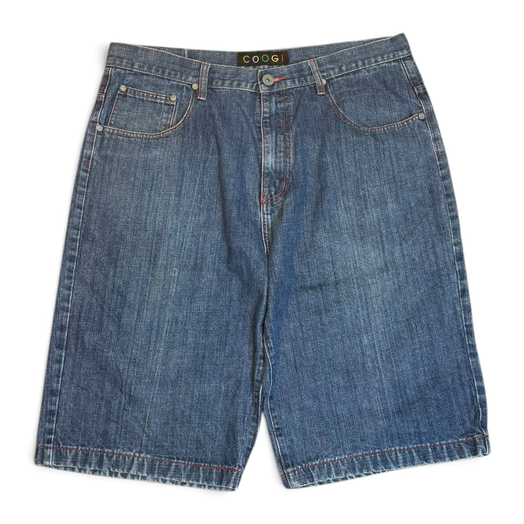 Vintage Coogi Blue Baggy Denim Shorts (40)