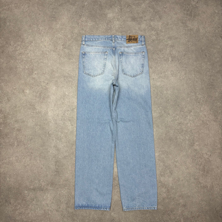 Stussy Relaxed Fit Light Blue Denim Jeans (30x32)