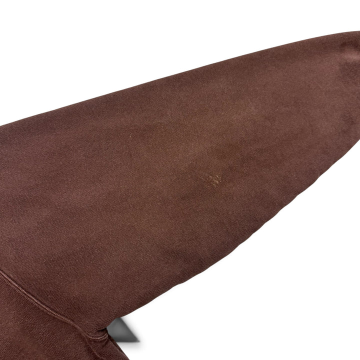 Bott Brown Contrast Pocket Zip Up Hoodie (L)