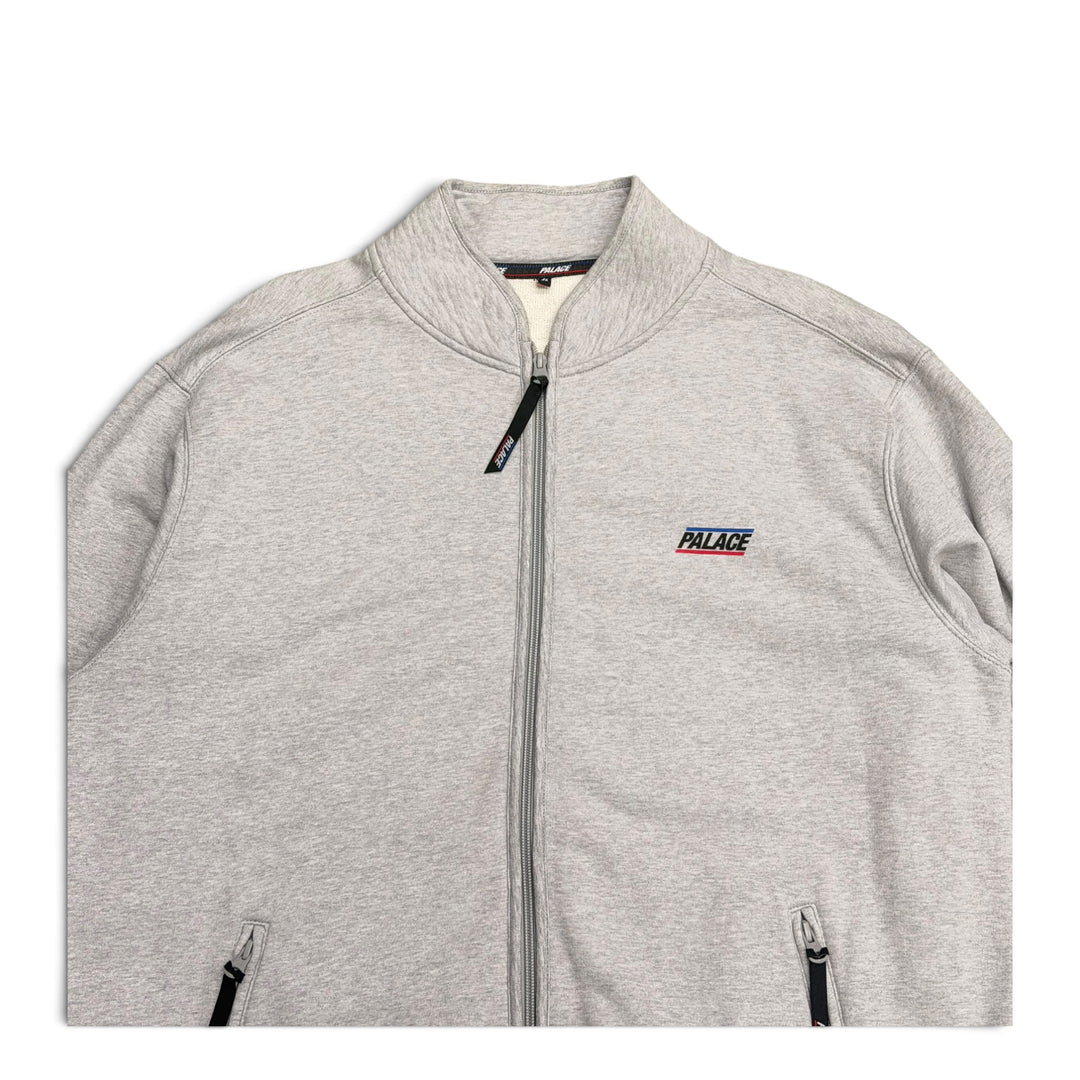 Palace Basically Track Sweat Full Zip Up Grey (XL)