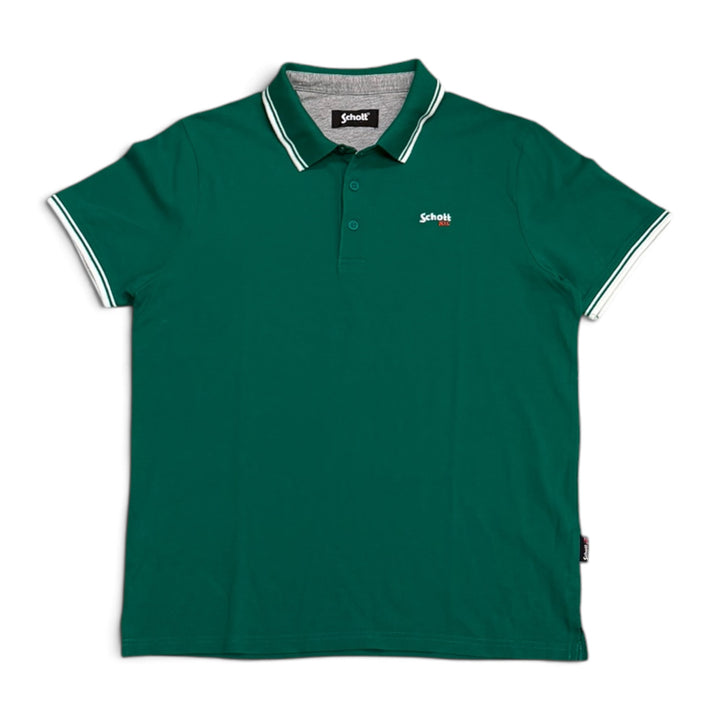 Vintage Schott Polo T shirt Green (L)