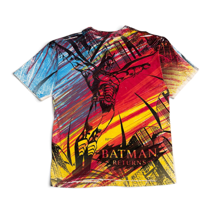 Vintage Batman All Over Multicoloured Graphic T-Shirt (L)