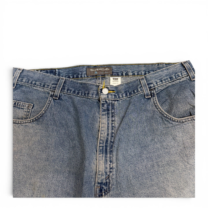 Vintage Levis Silvertab Baggy Denim Shorts Blue (40")