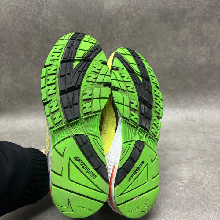 New Balance x Aries 991 Neon Yellow Made In England Trainers (UK8.5)