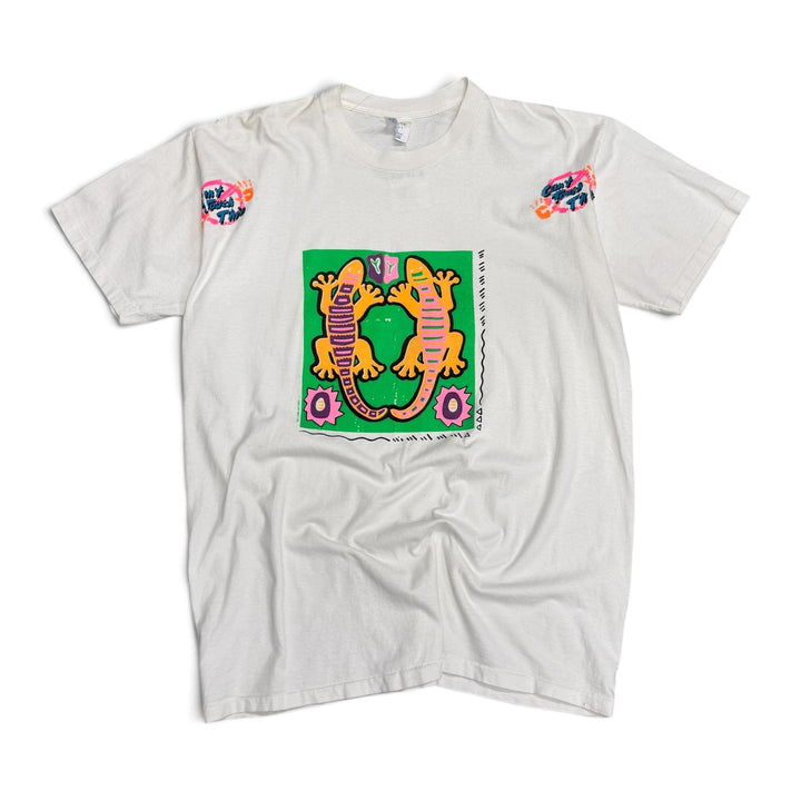 Vintage Single Stitch Cant Touch This Graphic T shirt White (XL)