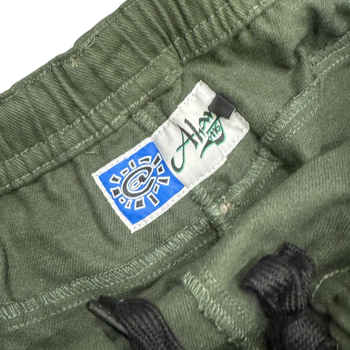 Always Do What You Should Do Green Cotton Trousers (XL)
