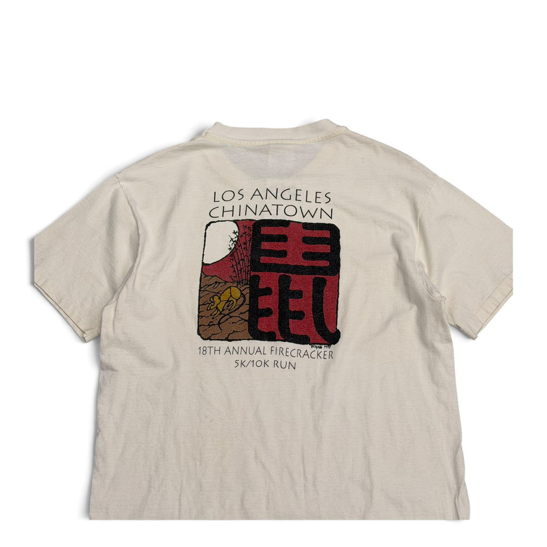 Vintage Year Of The Rat Graphic T shirt White (M)