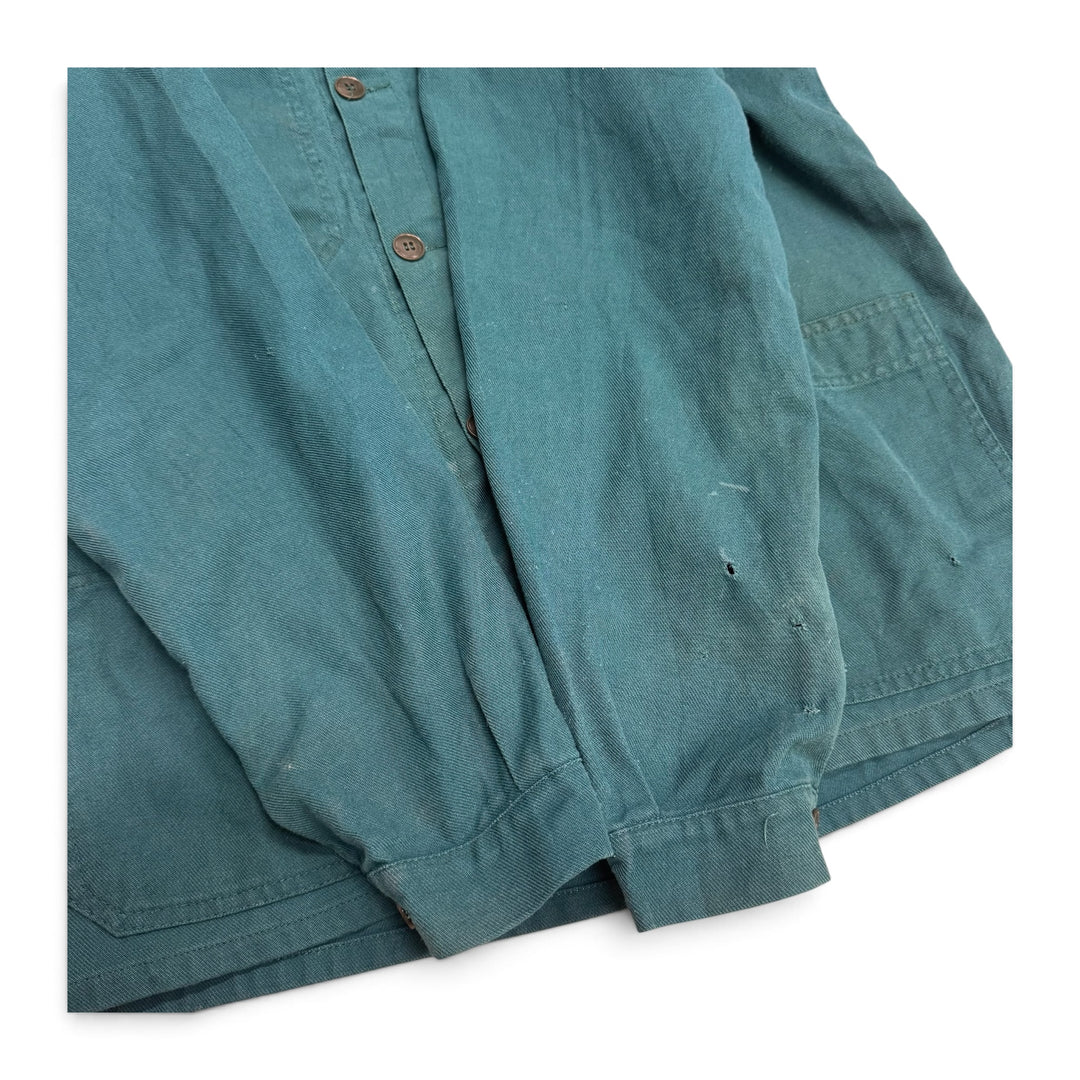 Vintage Distressed Green French Chore Jacket (M)