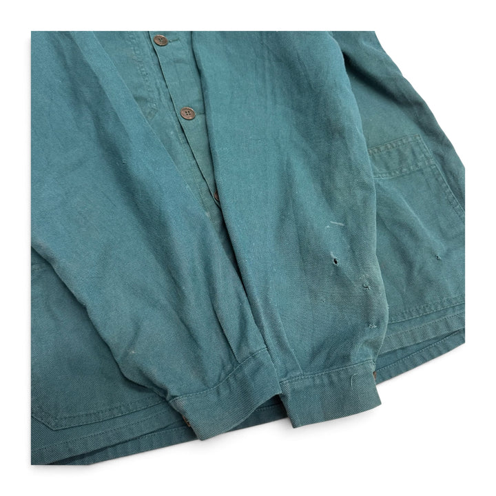 Vintage Distressed Green French Chore Jacket (M)