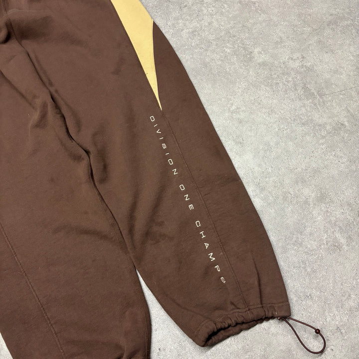 Supreme Two Tone Brown Heavy Cotton Tracksuit Bottoms (L)