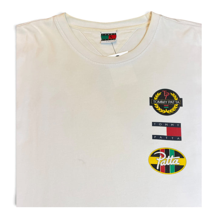 Tommy Patta White Graphic T-Shirt (XXL)