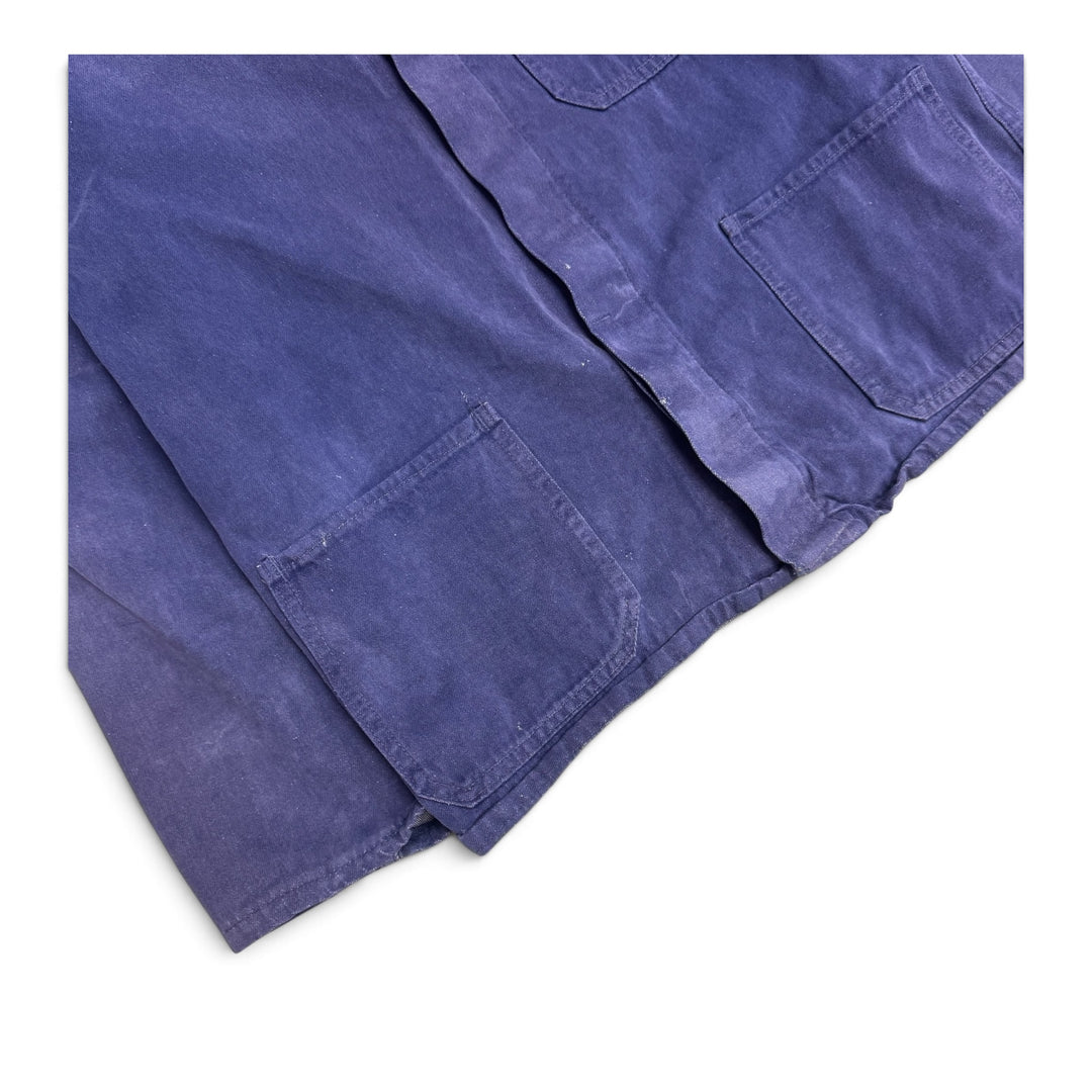 Vintage Distressed Faded (M)Blue French Chore Jacket