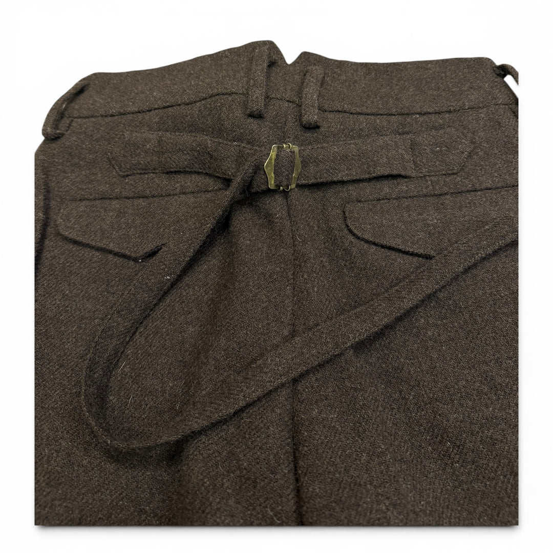 Youth In Balaclava Plastic Surgery Wool Trousers Brown (M)