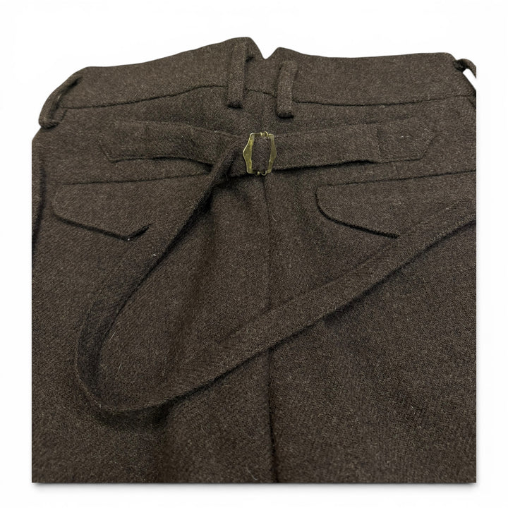 Youth In Balaclava Plastic Surgery Wool Trousers Brown (M)