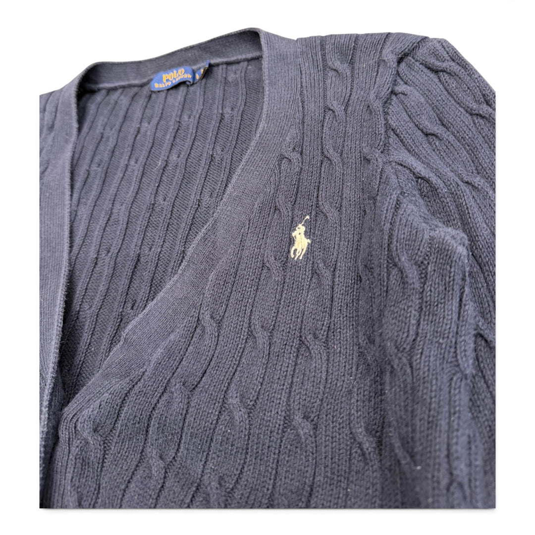Vintage Polo Ralph Lauren Button Up Cardigan Navy  (L)
