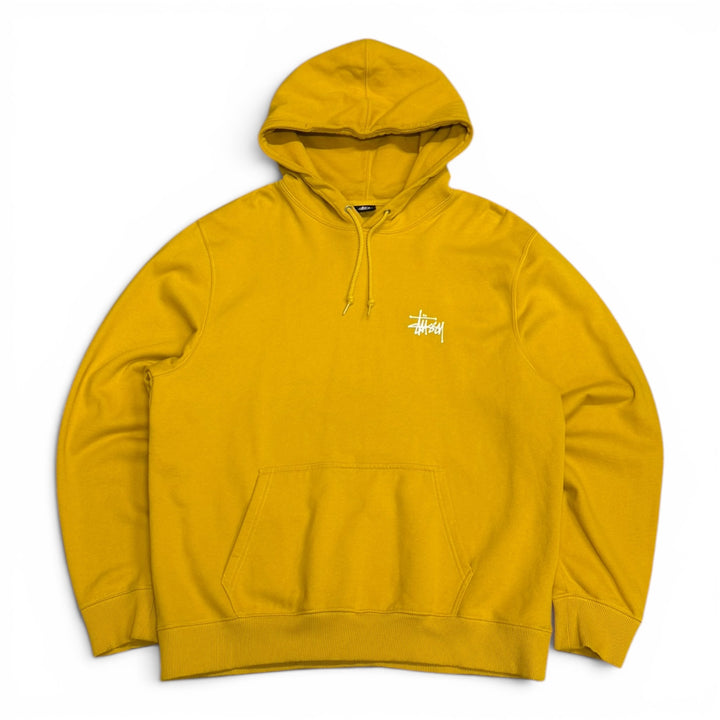 Stüssy Yellow Basic Pullover Hoodie (XL)