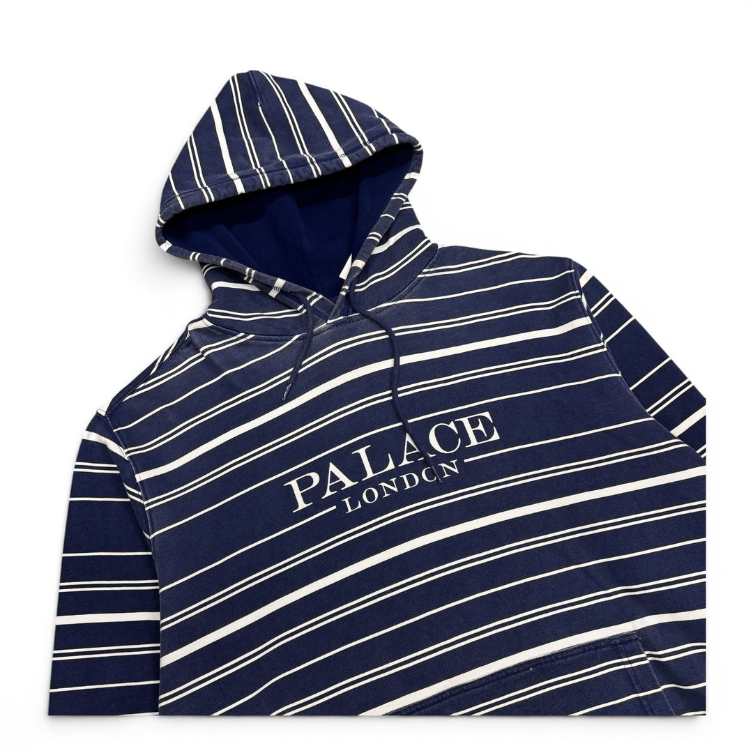 Palace Printed Striped Hoodie Navy (XL)