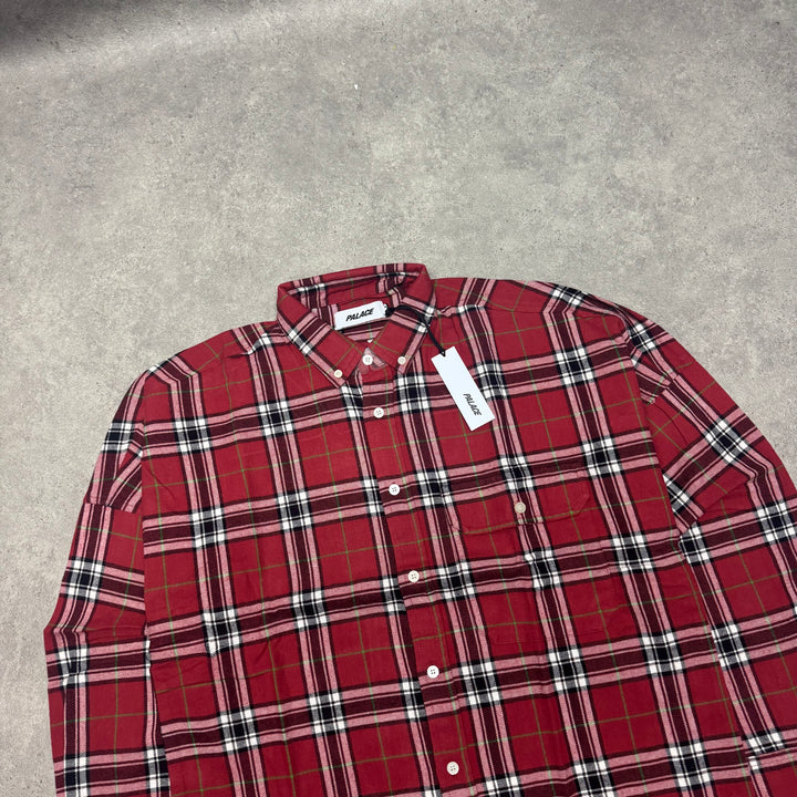 Palace Red Checkered Lumber Yak Shirt (M)