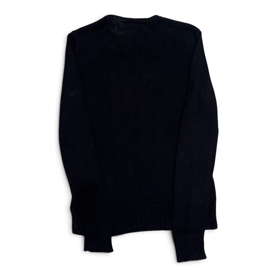 Vintage Polo Ralph Lauren Black USA Flag Knitted Jumper (M)