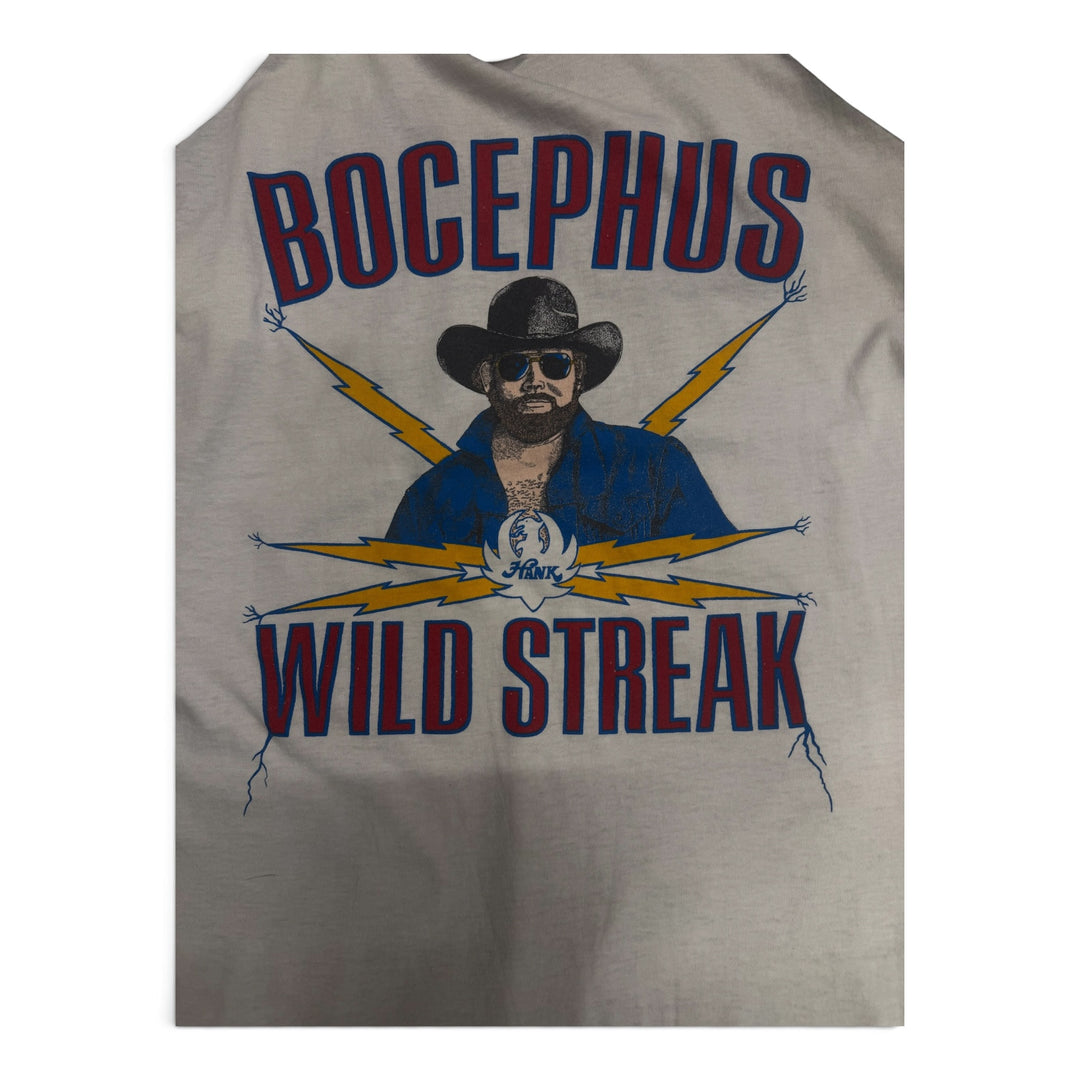 80's Vintage Bocephus Wild Streak 3/4 Sleeve T-Shirt (M)
