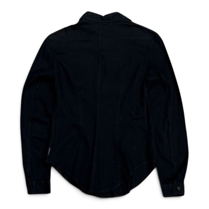 Vintage Armani Long Sleeve Shirt Black (M)