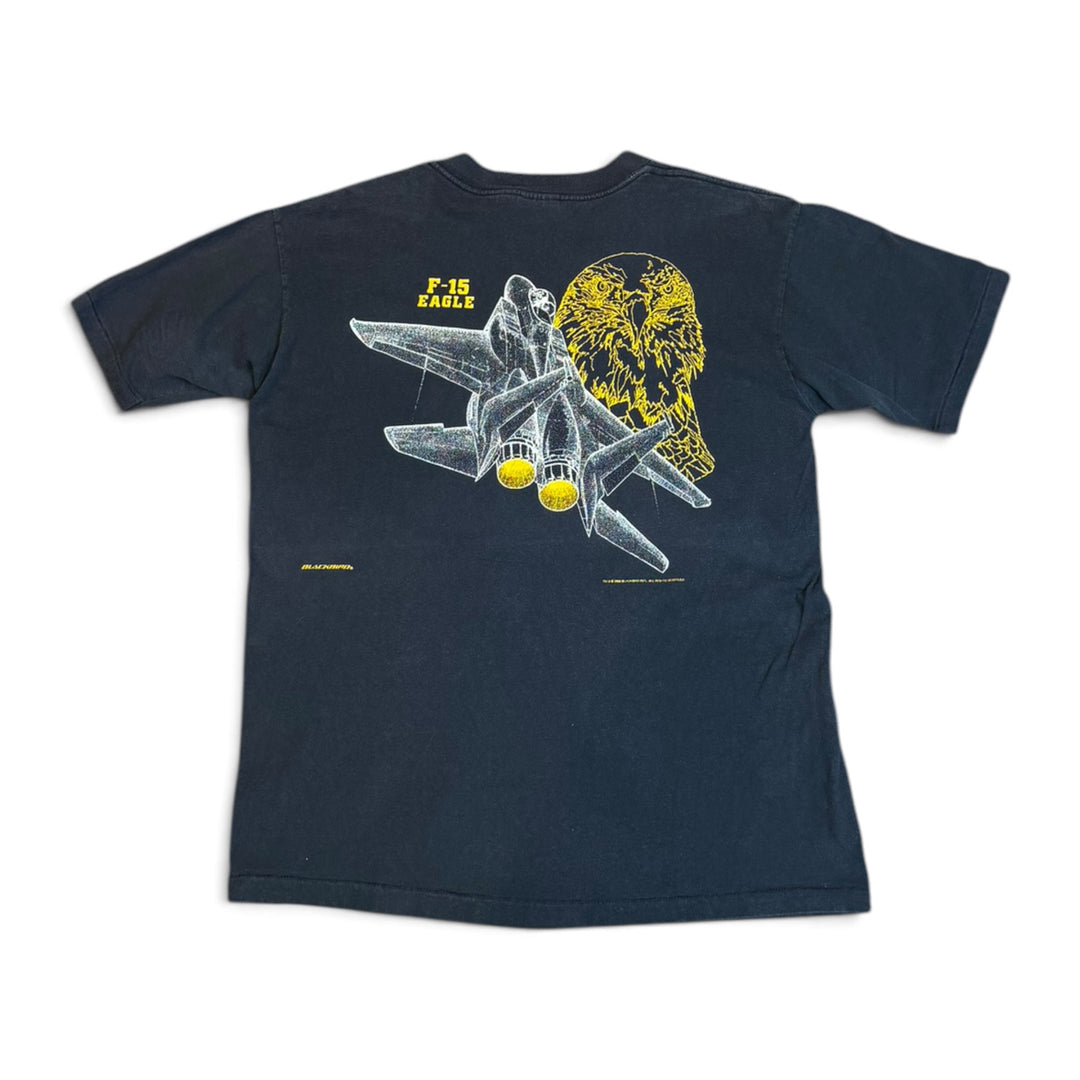 90's Vintage Blackbird Black Graphic T-Shirt (XL)