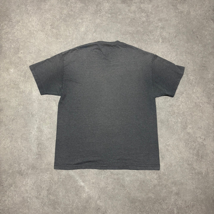 00's Vintage Nike Grey Spell Out T-Shirt (XL)