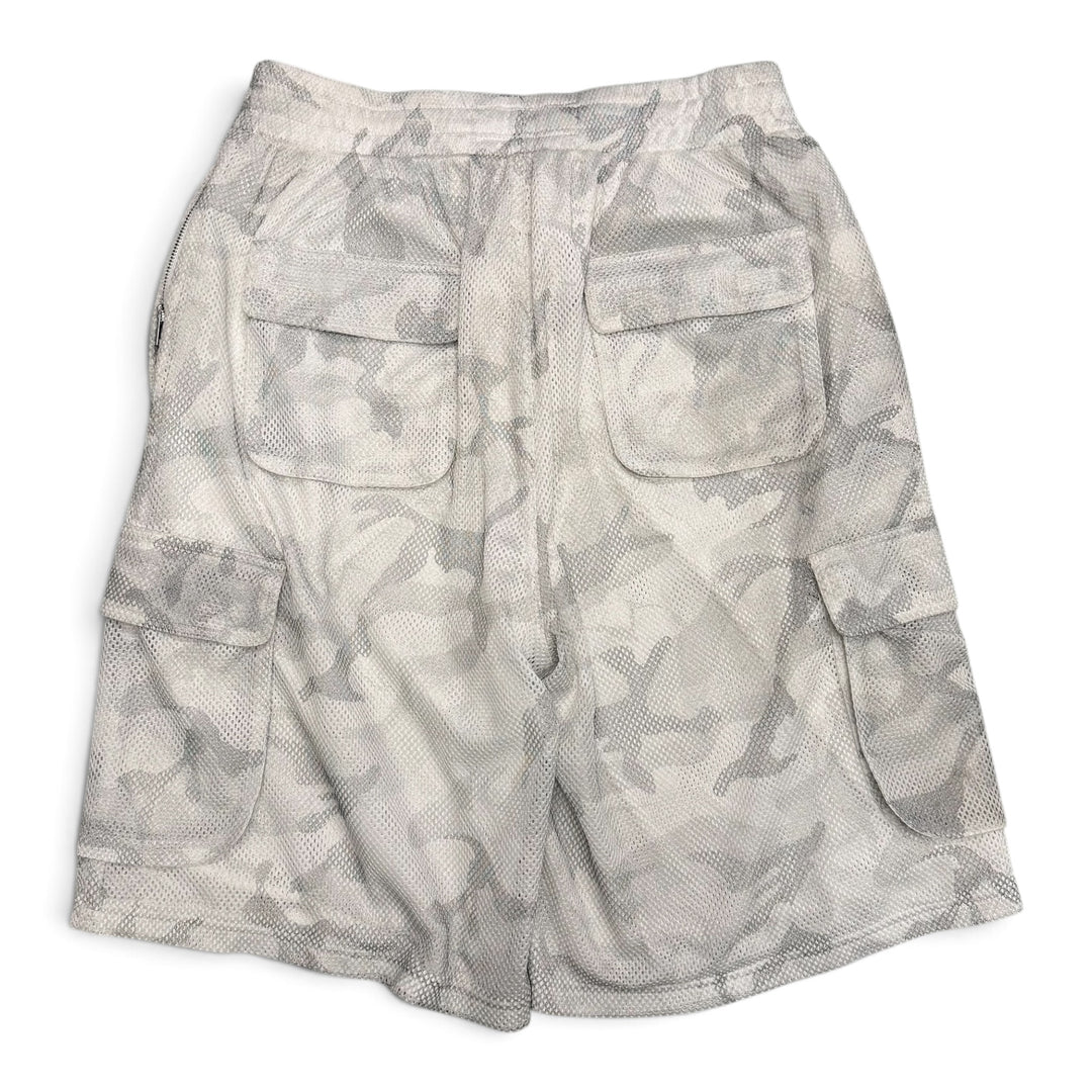 Always Do What You Should Do Camo Mesh Shorts White (XL)
