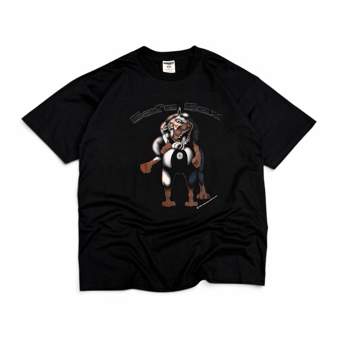 2001 Vintage Kennel Krue Black Graphic T-Shirt (XL)