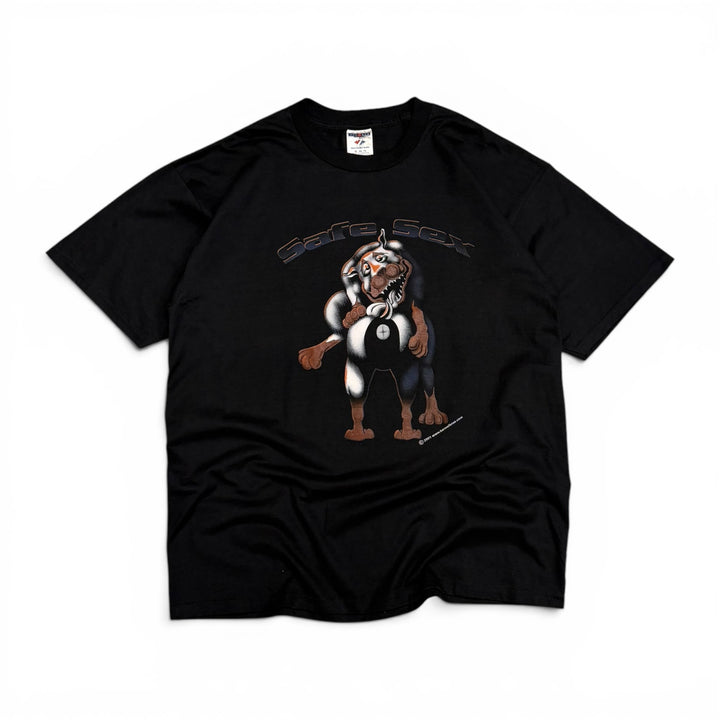 2001 Vintage Kennel Krue Black Graphic T-Shirt (XL)