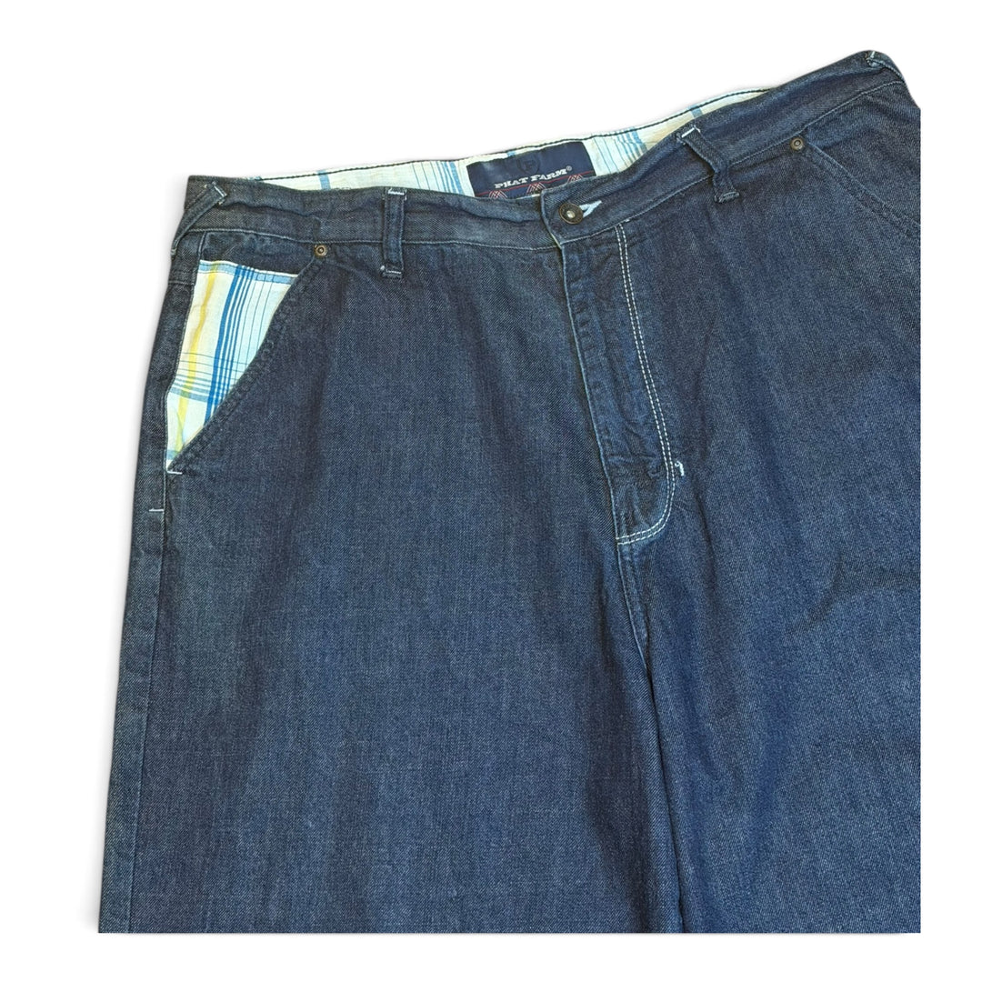 Vintage Phat Farm Dark Blue Baggy Denim Shorts (40)