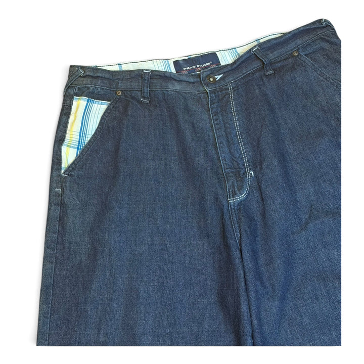 Vintage Phat Farm Dark Blue Baggy Denim Shorts (40)
