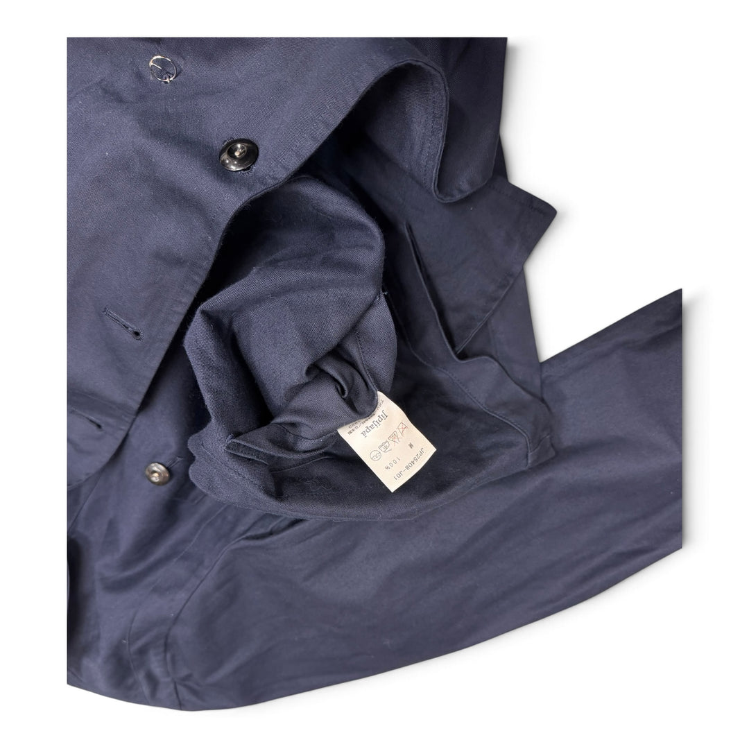 Vintage Jipijapa Button Up  Jacket Navy (L)