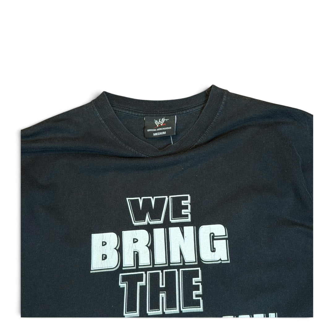 Vintage WWE 'We Bring The Whuppin' Black Graphic T-Shirt (M)