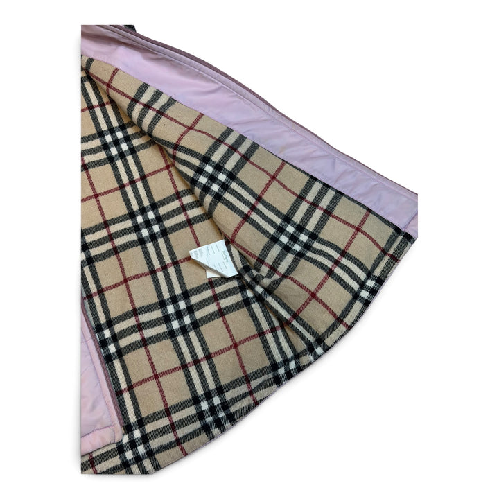 Vintage Burberry Pink Puffer Gilet (16)